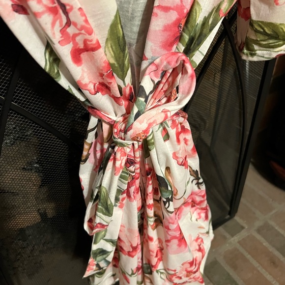 OS Show Me Your Mumu Boho Cottage Core Floral Robe - Picture 8 of 8